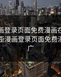 歪歪漫画登录页面免费漫画在线看秋蝉，歪歪漫画登录页面免费漫画入口广