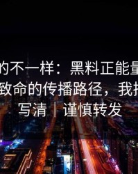 这次真的不一样：黑料正能量往期翻车了-最致命的传播路径，我把关键点写清｜谨慎转发