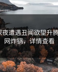 明星在深夜遭遇丑闻欲望升腾，17c全网炸锅，详情查看